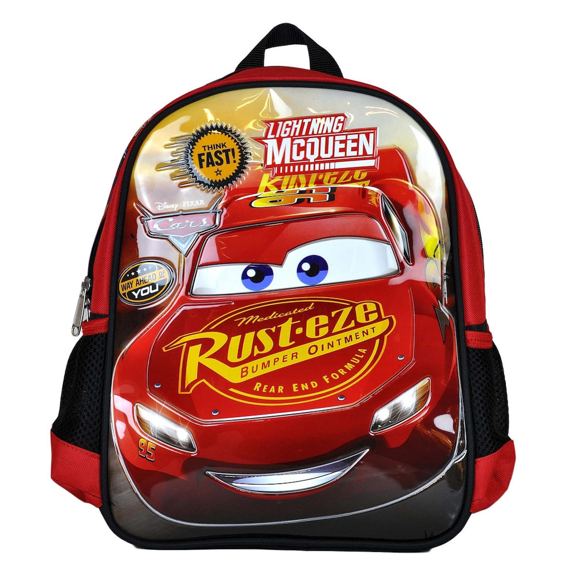Hakan Çanta Şimşek Mcqueen Cars Tek Gözlü Kırmızı Anaokulu Erkek Çocuk Sırt Çantası