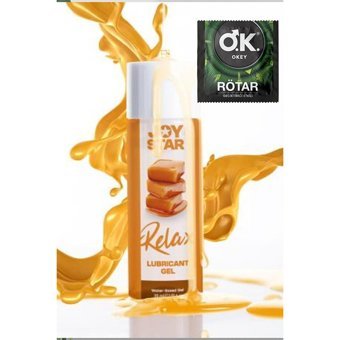 Okey Rötar Geciktiricili Prezervatif Tekli+Karamelli ve Kokulu Kayganlaştırıcı 30 ml + Su Bazlı Masaj Jeli