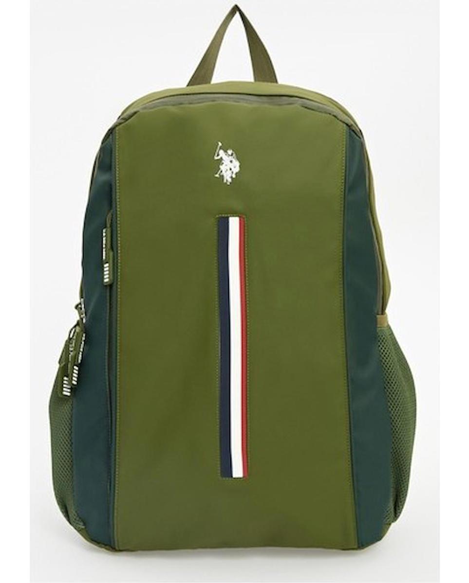 U.S. Polo Assn. PLÇAN23086 Çok Gözlü Yeşil Lise-Üniversite Unisex Sırt Çantası