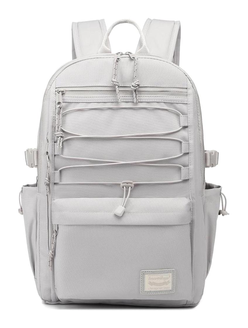 Smart Bags 3156 Çok Gözlü Beyaz Lise-Üniversite Unisex Sırt Çantası
