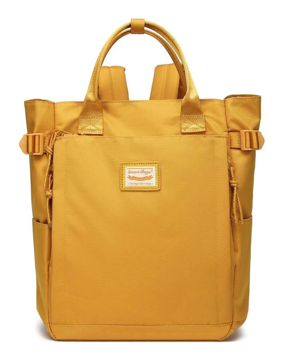 Smart Bags 3194 2 Gözlü Hardal Lise-Üniversite Erkek Sırt Çantası