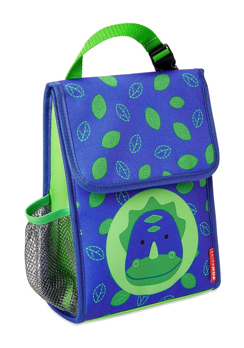 Skip Hop Dino Dinozor Hayvan Tek Gözlü Beyaz Anaokulu Unisex El Çantası + Beslenme Çantası
