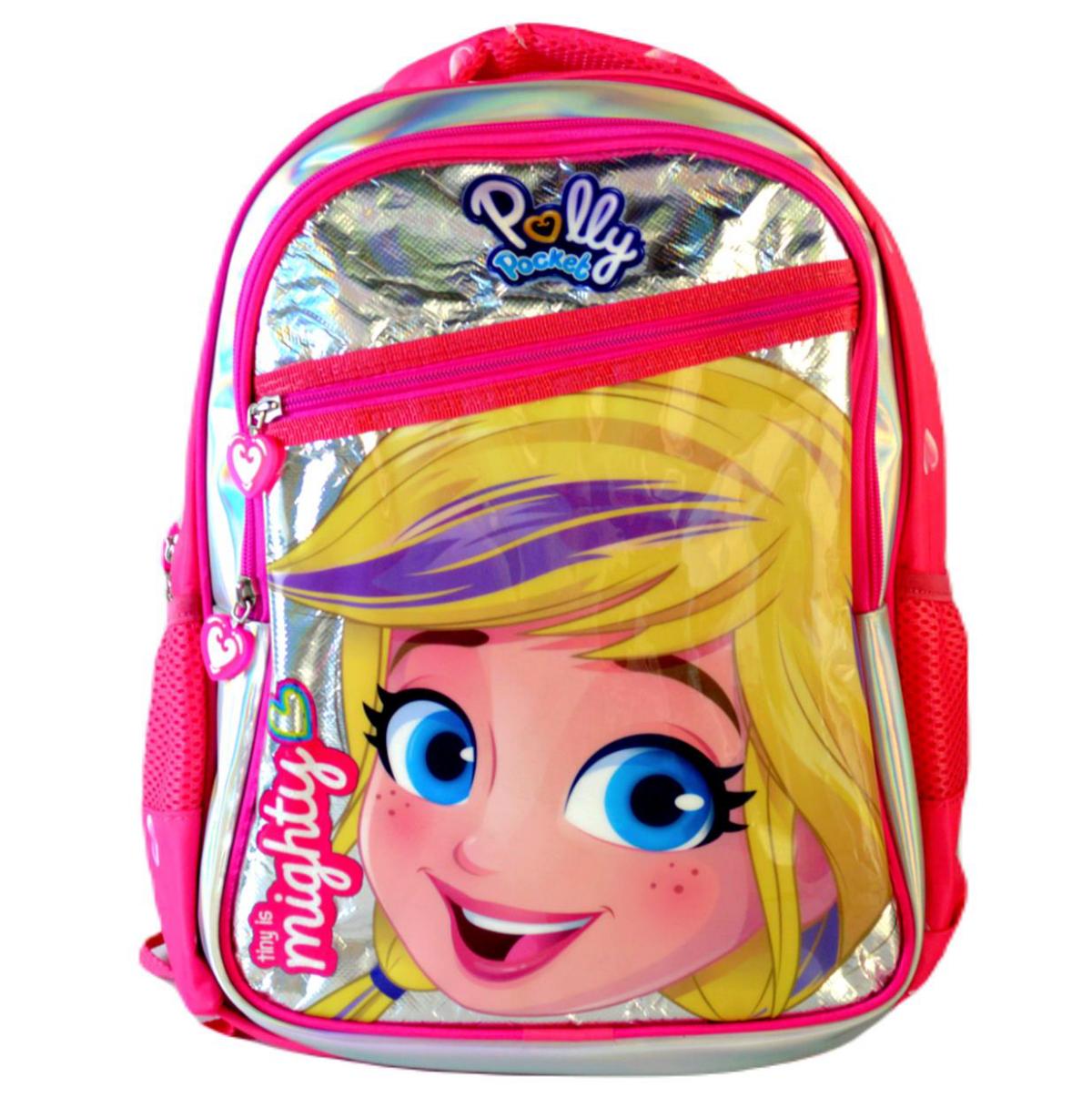 Me Çantam 22464 Polly Pocket Su Geçirmez 3 Gözlü Pembe İlkokul Kız Çocuk Sırt Çantası