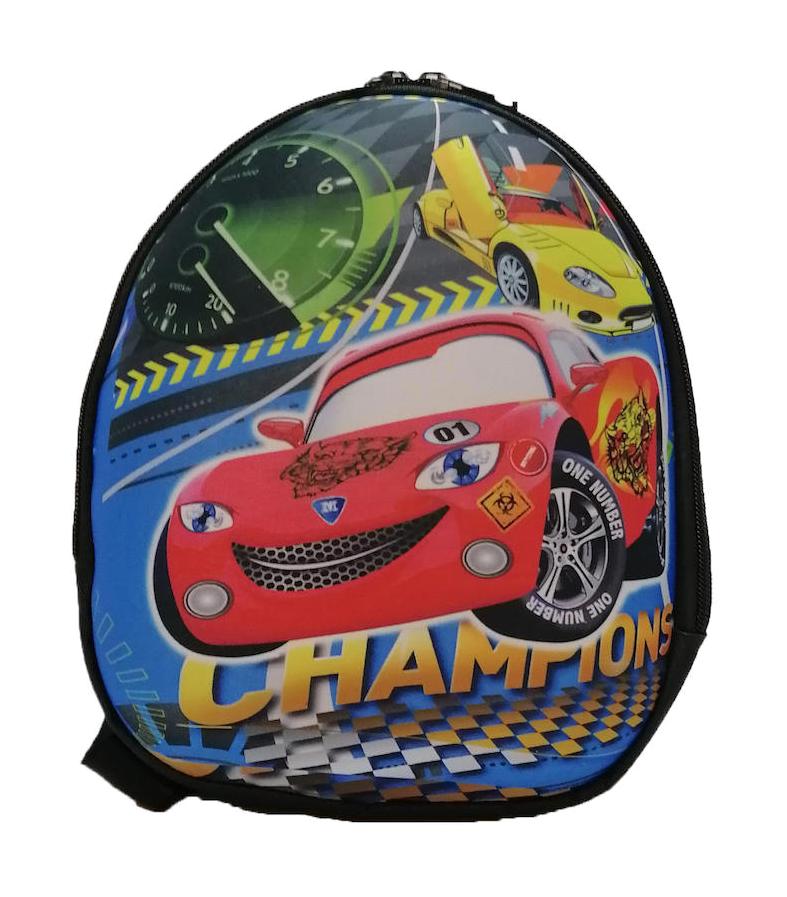 livaliva Liva 1223 Şimşek Mcqueen Cars Su Geçirmez Tek Gözlü Kırmızı Anaokulu Erkek Çocuk Sırt Çantası