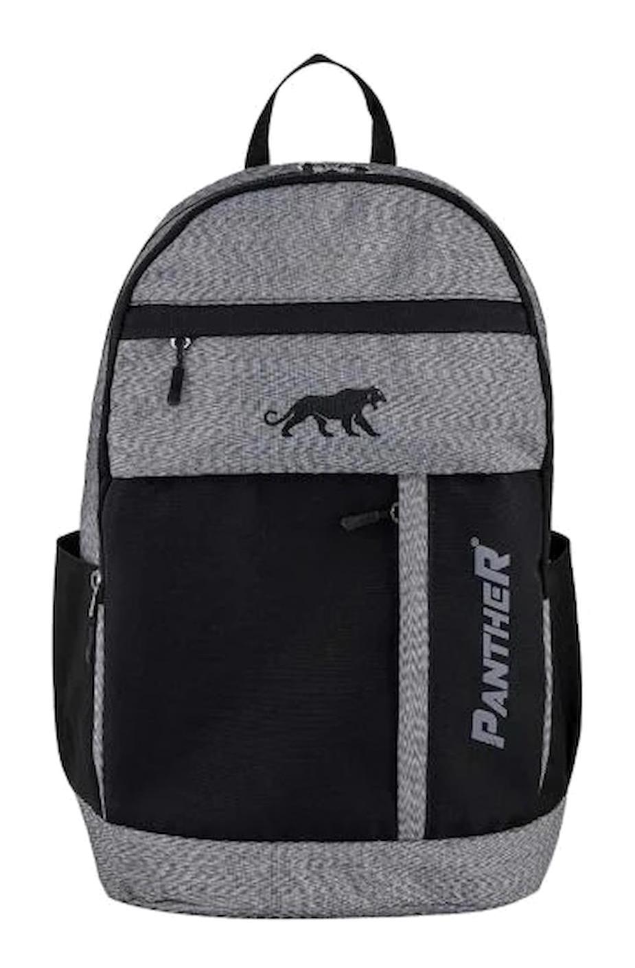 Panther PT--4678 2 Gözlü Gri Lise-Üniversite Unisex Sırt Çantası