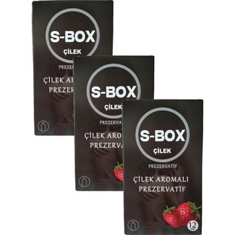 S-BOX Çilek Aromalı Prezervatif 3x12'li