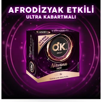 Okey Nirvana Hot Tırtıklı Prezervatif 35'li