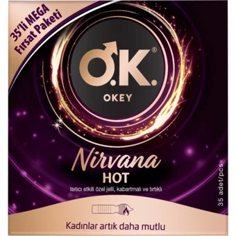 Okey Nirvana Hot Tırtıklı Prezervatif 35'li