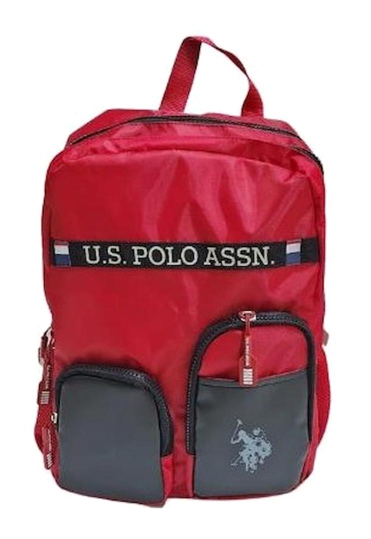 U.S. Polo Assn. PLÇAN23176 Çok Gözlü Kırmızı Lise-Üniversite Unisex Sırt Çantası
