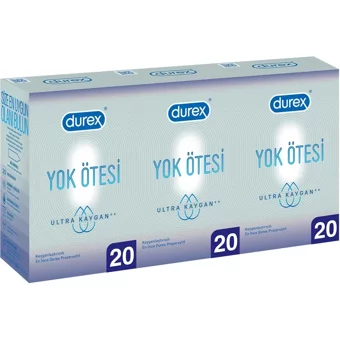 Durex Yok Ötesi Ultra İnce Prezervatif 3x20'li