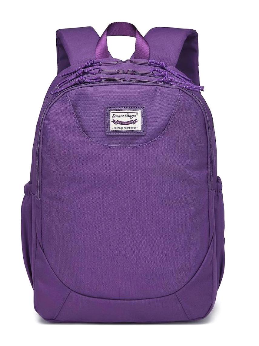 Smart Bags 3199 3 Gözlü Koyu Mor Lise-Üniversite Kız Çocuk Sırt Çantası
