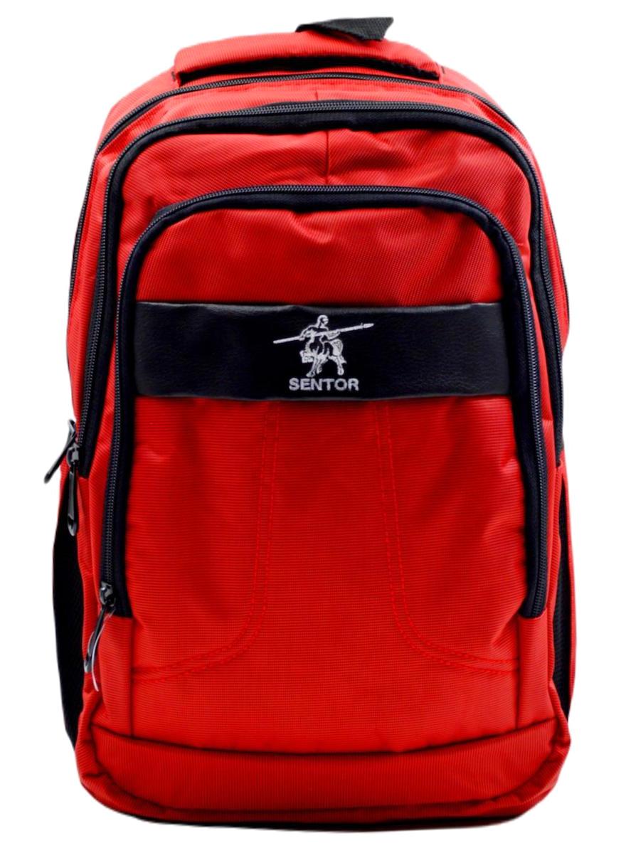 Sentor 50005 3 Gözlü Kırmızı Lise-Üniversite Unisex Sırt Çantası