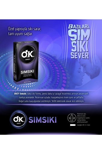 Okey Sımsıkı Prezervatif 3x10'lu