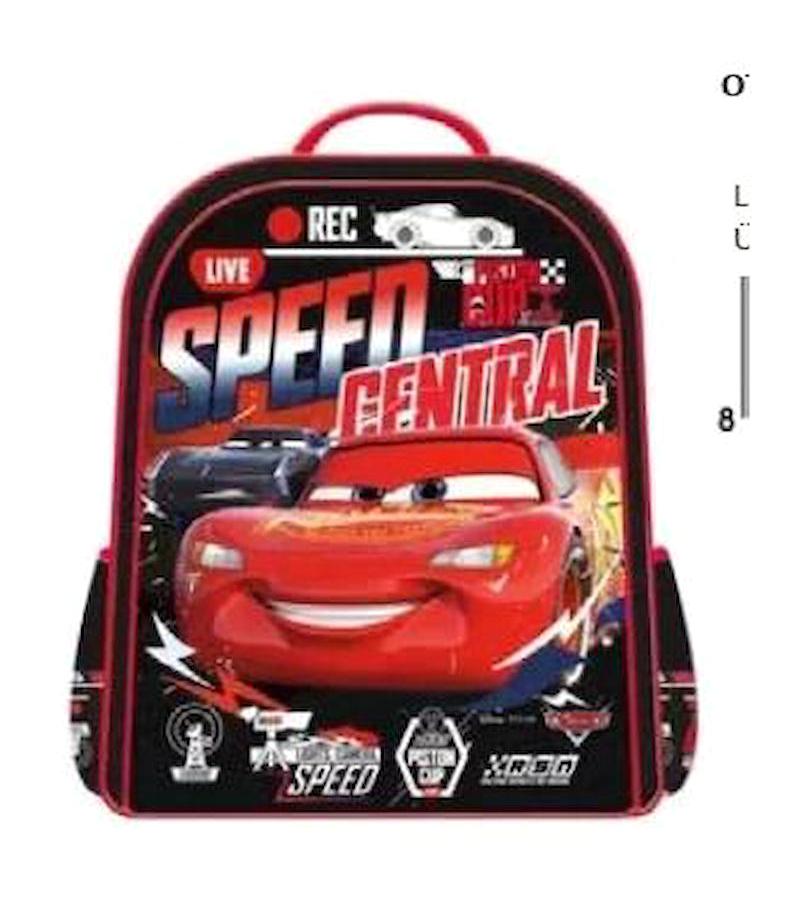Frocx OTTO-48245 Şimşek Mcqueen Cars Su Geçirmez Tek Gözlü Çok Renkli İlkokul Erkek Çocuk Sırt Çantası