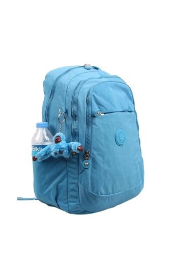 Celonia 8812 Su Geçirmez 5 Gözlü Mavi Lise-Üniversite Unisex Sırt Çantası