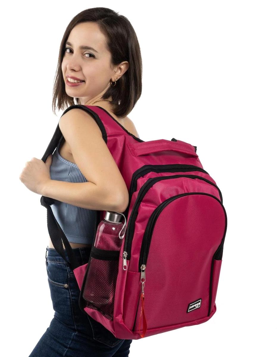 Dream Butik 3 Gözlü Pembe Lise-Üniversite Kız Çocuk Sırt Çantası