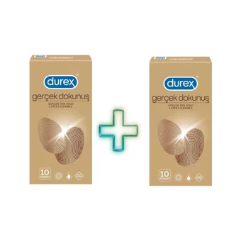 Durex Gerçek Dokunuş Latekssiz Prezervatif 2x10'lu