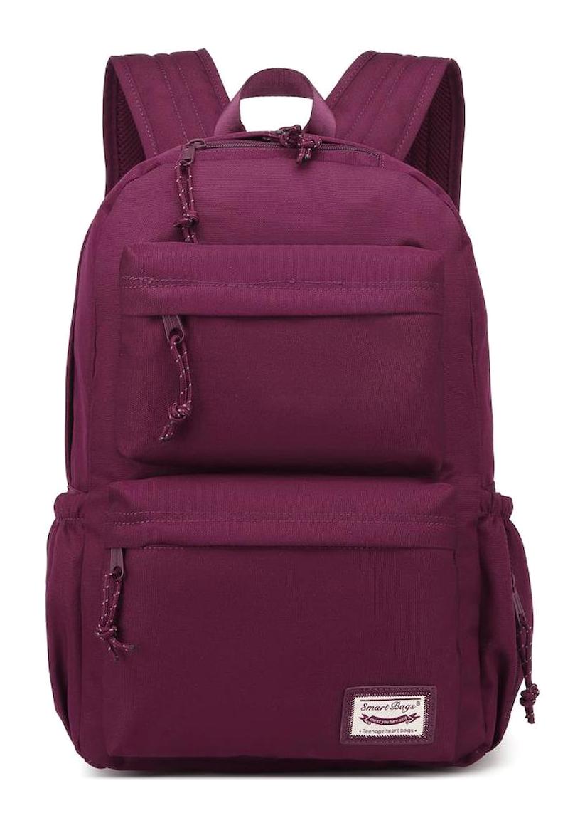 Smart Bags 3154 Çok Gözlü Bordo Lise-Üniversite Unisex Sırt Çantası