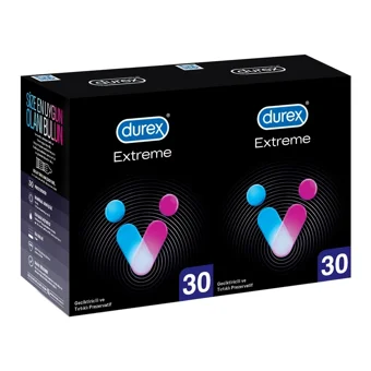 Durex Extreme Geciktiricili Tırtıklı Prezervatif 2x30'lu