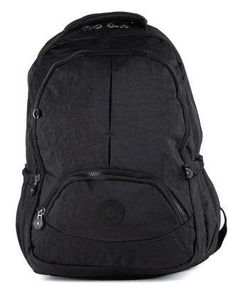 Optizon Urban Polo Su Geçirmez 3 Gözlü Siyah Lise-Üniversite Unisex Sırt Çantası