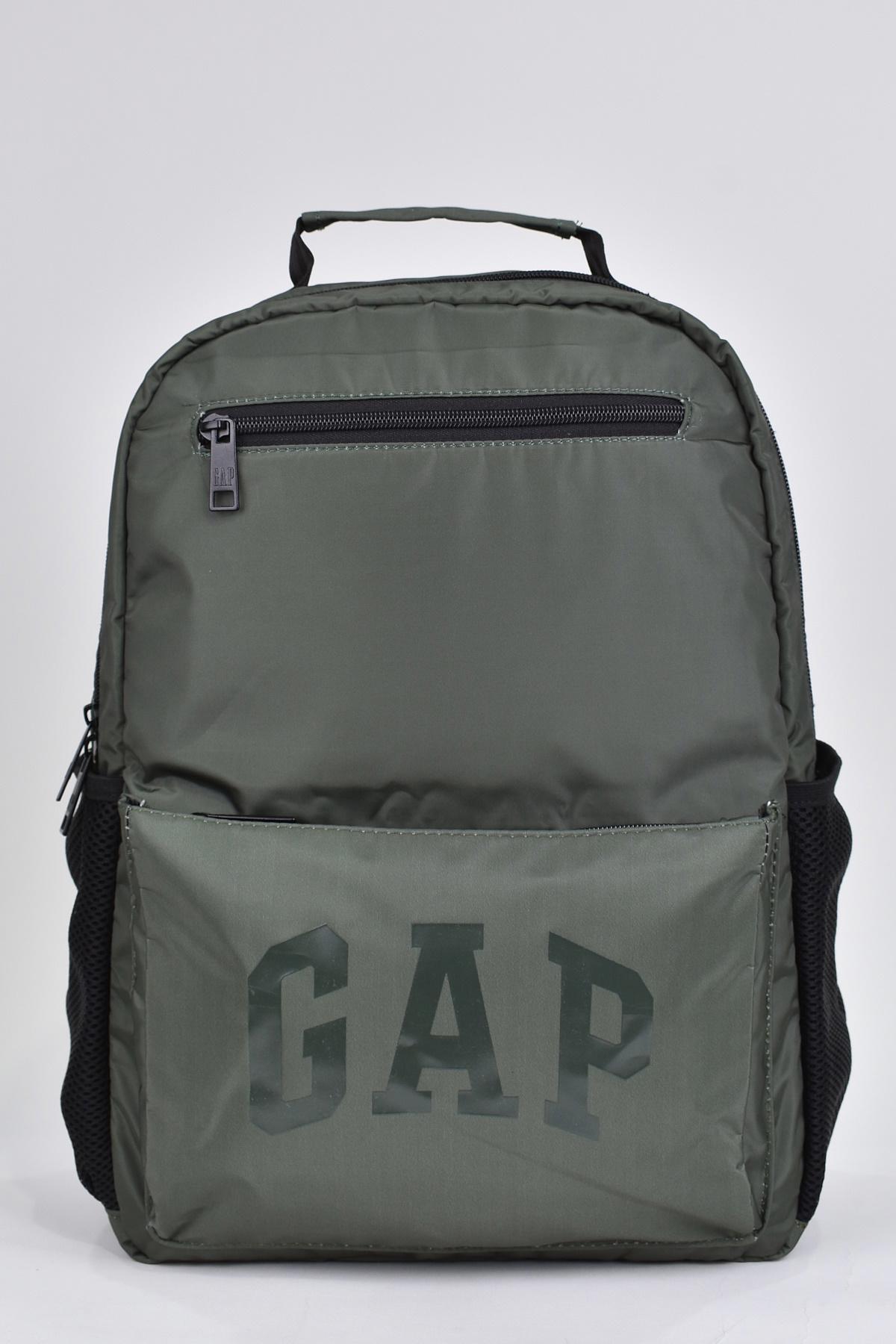 Gap 03422 4 Gözlü Haki Lise-Üniversite Unisex Sırt Çantası
