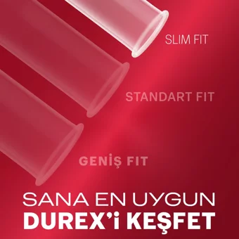 Durex Yakın Hisset Slim Fit Ultra İnce Prezervatif 16'lı