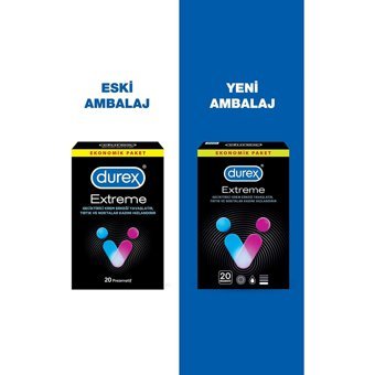 Durex Extreme Geciktiricili Tırtıklı Prezervatif 2x20'li