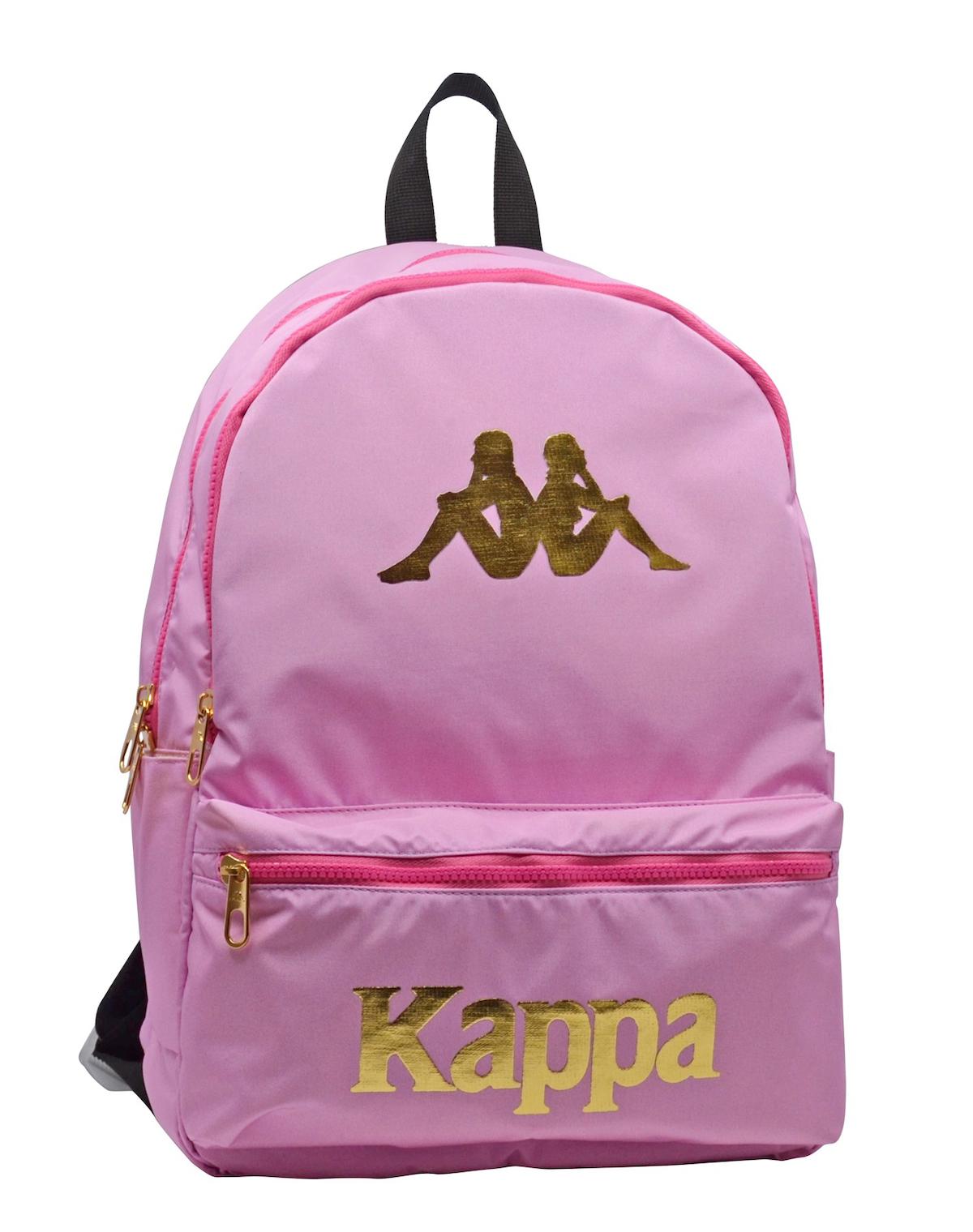 Kappa 1937 3 Gözlü Pembe Lise-Üniversite Kadın Sırt Çantası