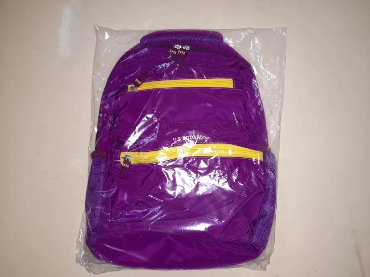 U.S. Polo Assn. Plçan23184 Su Geçirmez 2 Gözlü Mor İlkokul Unisex Sırt Çantası