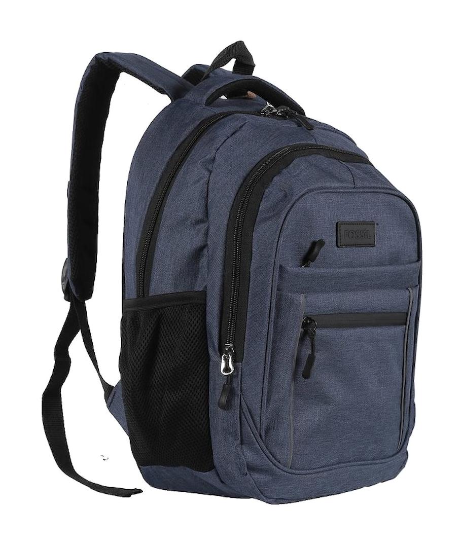 Fossil 9501-133 Su Geçirmez 4 Gözlü Lacivert Lise-Üniversite Unisex Sırt Çantası