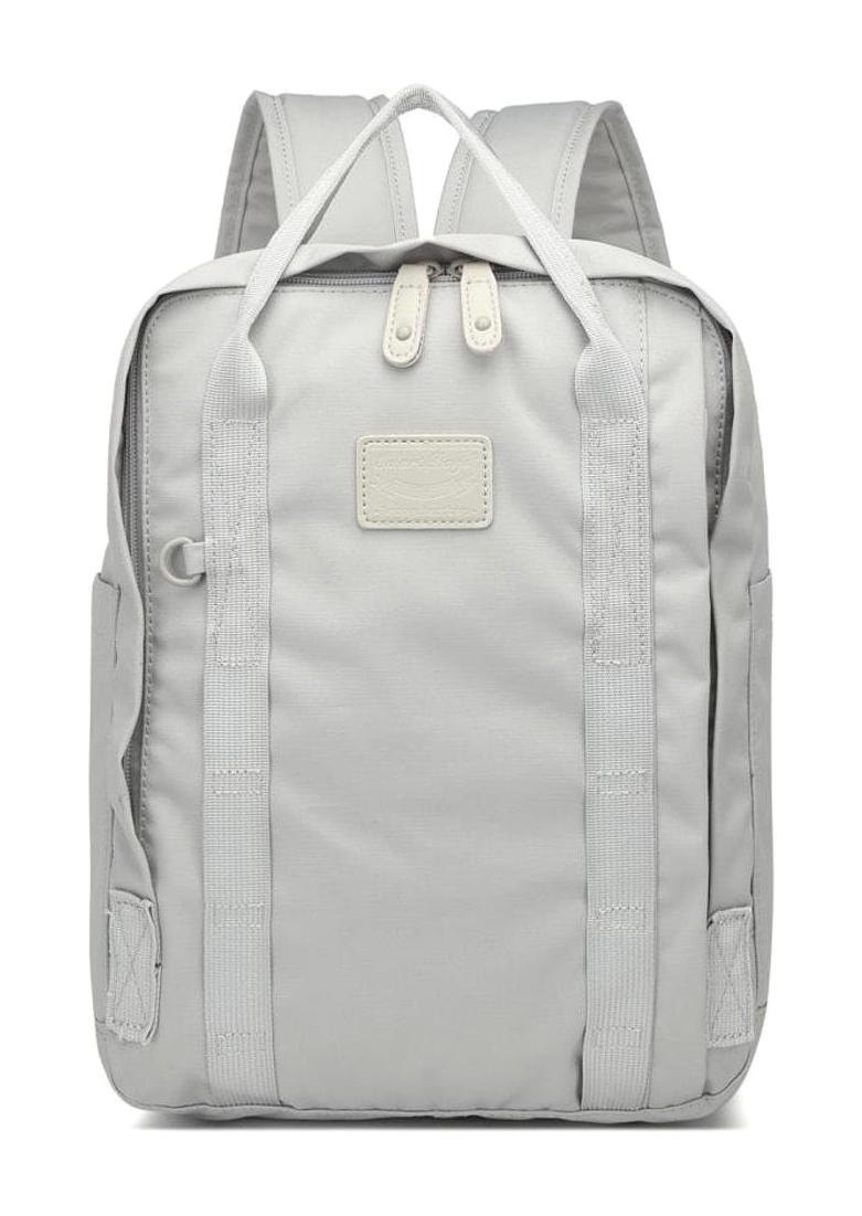 Smart Bags 3190 Su Geçirmez 2 Gözlü Açık Gri Lise-Üniversite Unisex Sırt Çantası