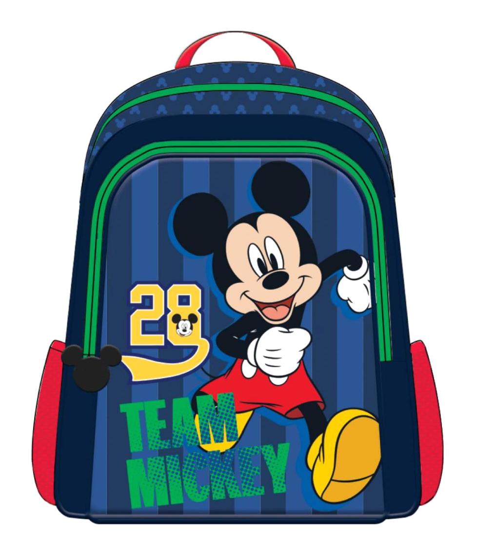 Frocx Mickey Mouse Disney Su Geçirmez 2 Gözlü Çok Renkli İlkokul Erkek Çocuk Sırt Çantası
