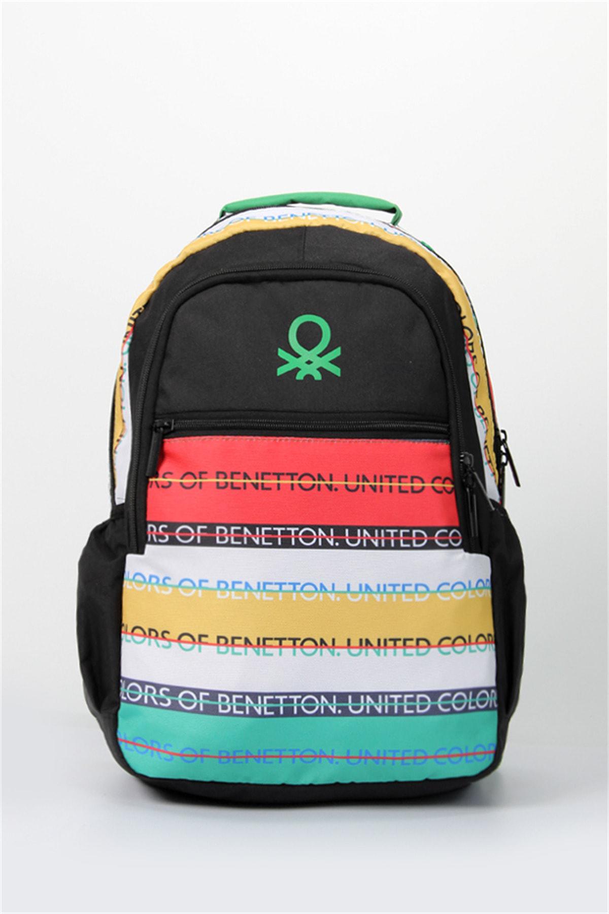 United Colors Of Benetton 76129 3 Gözlü Çok Renkli İlkokul Unisex Sırt Çantası