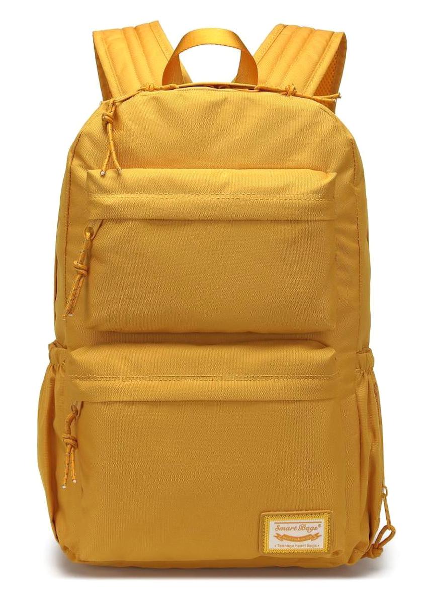 Smart Bags 3154 Çok Gözlü Hardal Lise-Üniversite Unisex Sırt Çantası