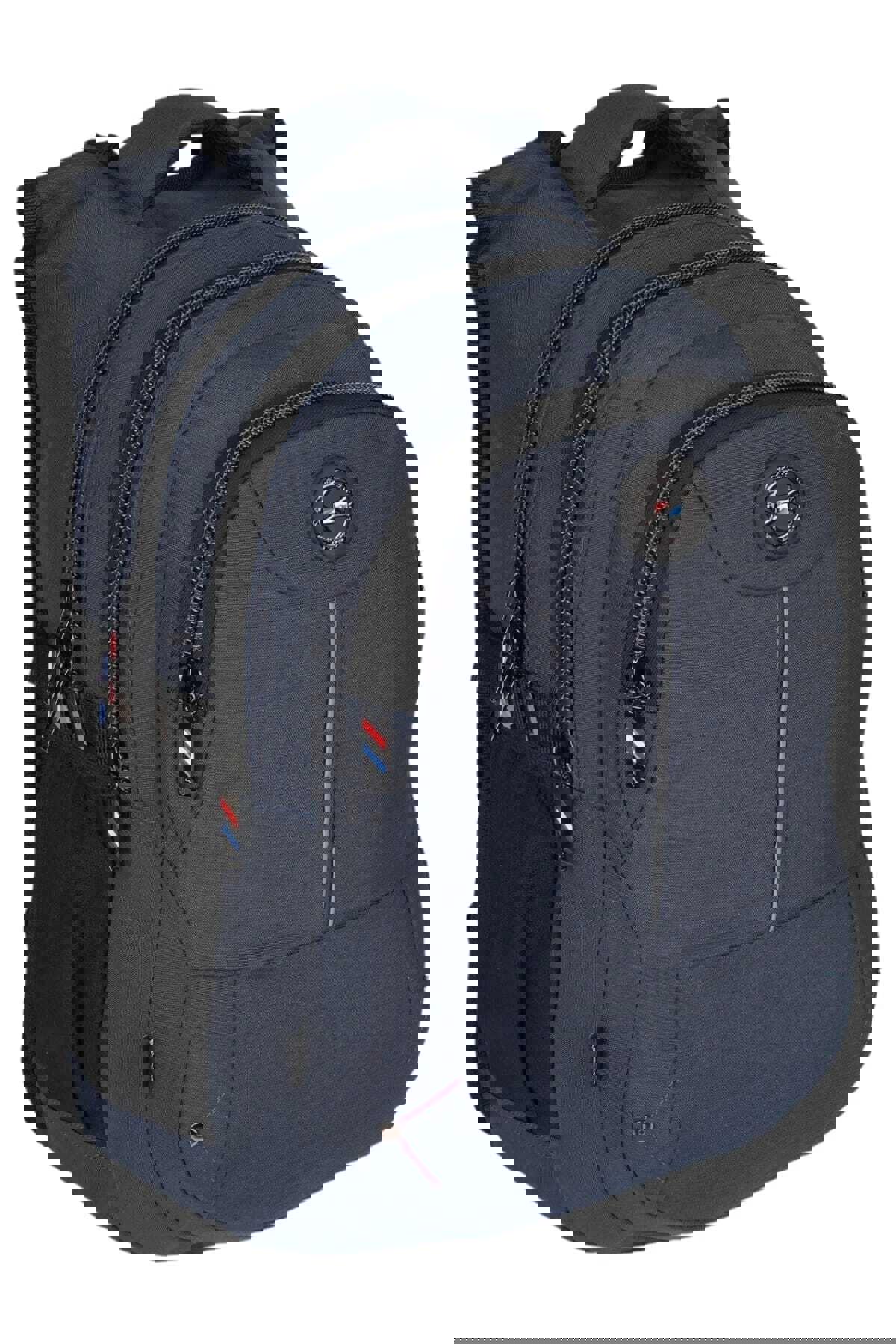 UCR Home 2237 Su Geçirmez 6 Gözlü Lacivert Lise-Üniversite Unisex Sırt Çantası