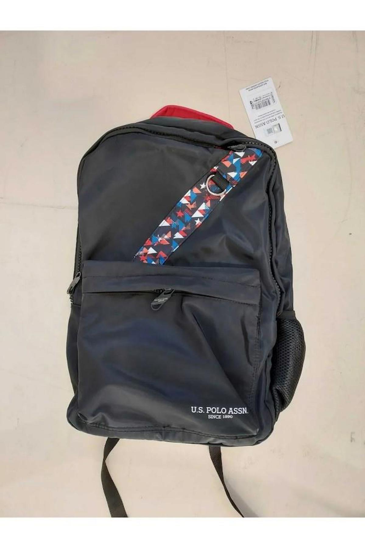 U.S. Polo Assn. PLÇAN22079 Su Geçirmez 2 Gözlü Gri Lise-Üniversite Unisex Sırt Çantası