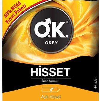 Okey Hisset İnce Prezervatif 40'lı