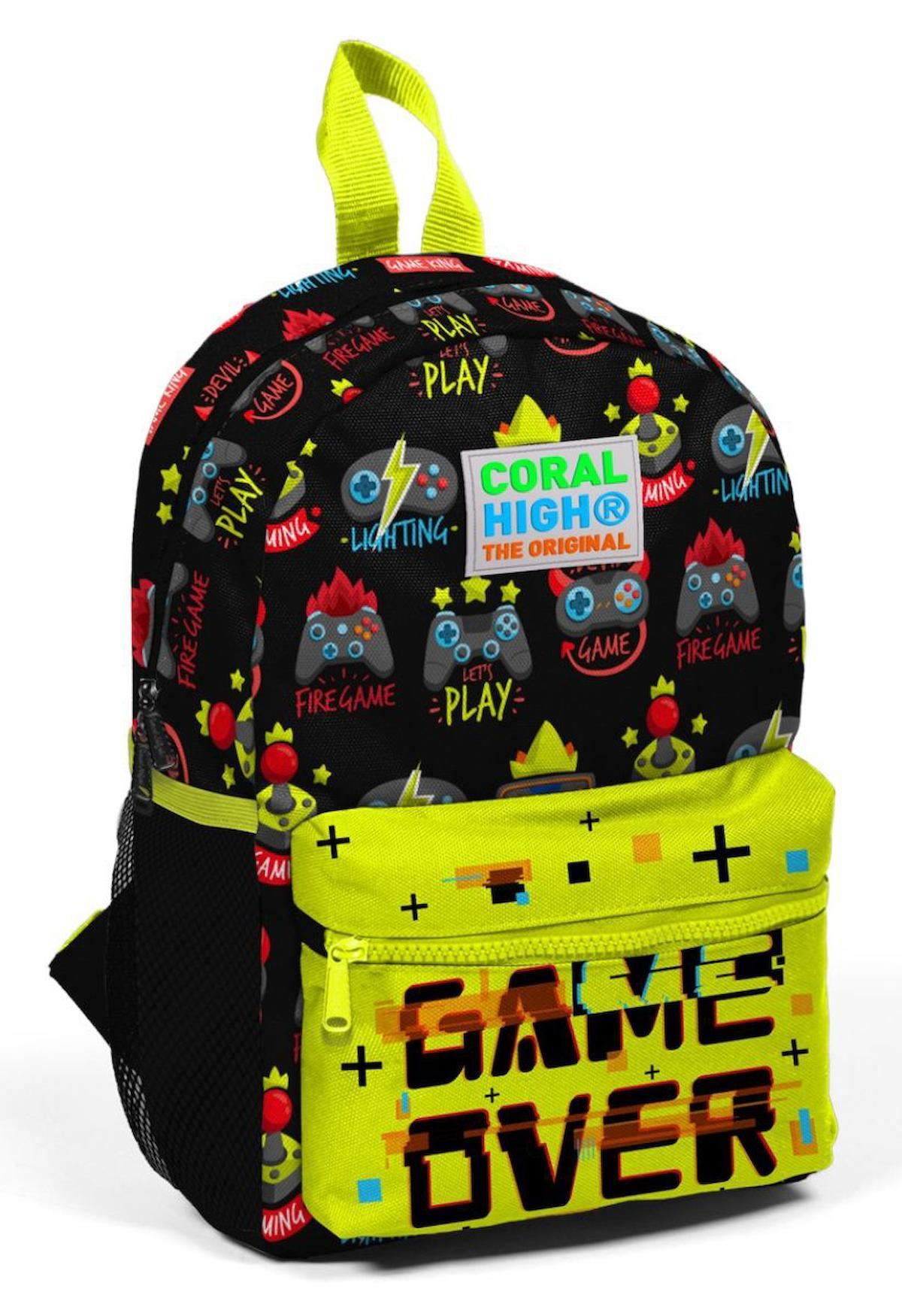 Yaygan Çanta Kids Oyun 2 Gözlü Çok Renkli Anaokulu Erkek Çocuk Sırt Çantası
