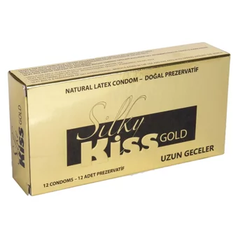 Silky Kiss Gold Geciktiricili Prezervatif 12'li