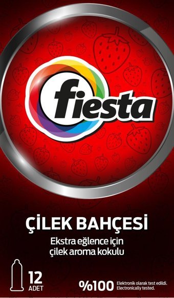Fiesta Çilek Bahçesi Çilek Aromalı Prezervatif 12'li