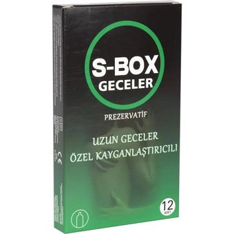 S-Box Geceler Prezervatif 2x12'li