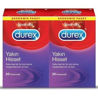 Durex Yakın Hisset İnce Prezervatif 2x20'li