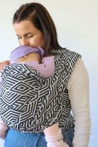Babalinbaby Renkli Toplar Siyah Wrap Sling