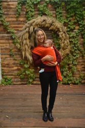 Huggyberry Sarı-Siyah Wrap Sling