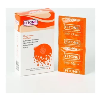 Fitone Çilek Aromalı Prezervatif 12'li