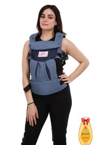 Momella Baby Bel Destekli Mavi Sling
