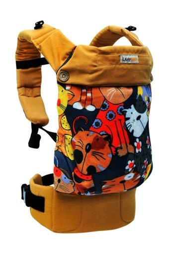 İlkay Baby Mırmır Kediler Bel Destekli Turuncu Sling