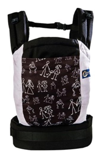 Babalinbaby Çöp Adam Bel Destekli Beyaz-Siyah Sling