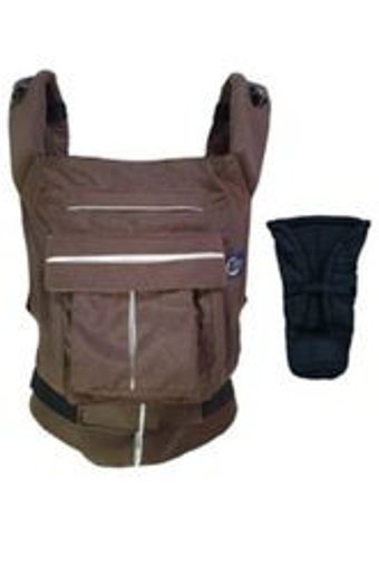 Mamadusbaby Bel Destekli Gri-Kahverengi Sling