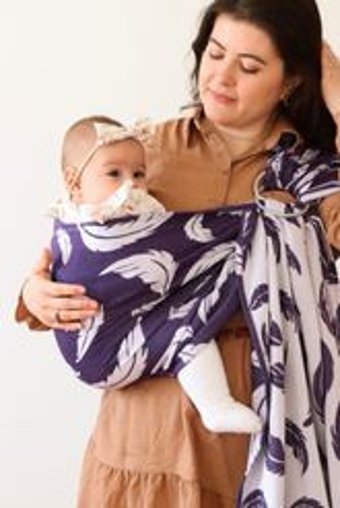 Solomombaby Renkli Pullar Siyah Halka Sling